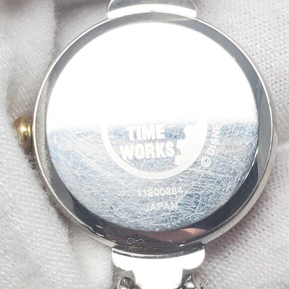 Disney Time Works Mickey Mouse Silver and Gold Metal Band Women's Watch - Picture 10 of 13